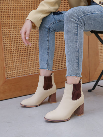 Womens Elastic Band Boots Stylish Casual Daily Wear Use Today Global swanky 2