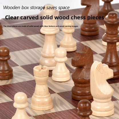  Wooden Chess Checkers Backgammon Set for Strategy Game Fun global-swanky 2