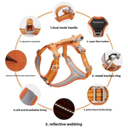 Y-Shaped Anti-Pull Dog Harness and Leash for Dogs Daily Use globalswanky 03