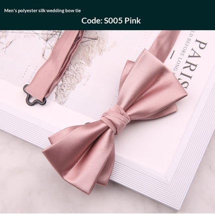 Mens Premium Polyester Wedding Bow Tie for Special Occasions