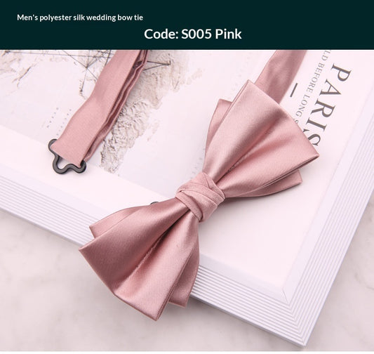 Mens Premium Polyester Wedding Bow Tie for Special Occasions
