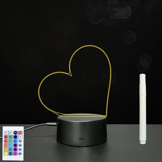 3D Acrylic Handwriting LED Message Board for Creative Decor