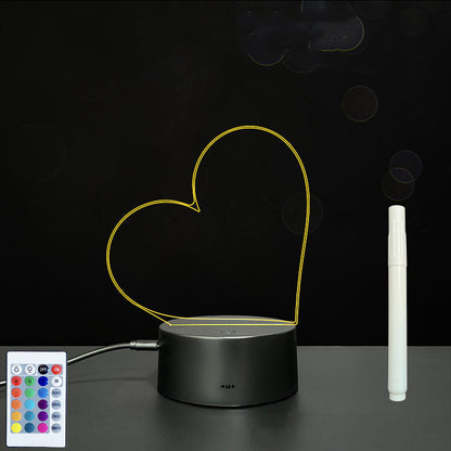3D Acrylic Handwriting LED Message Board for Creative Decor