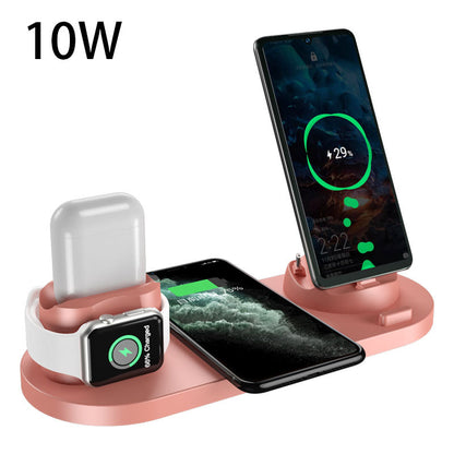 6 in 1 Wireless Charger for iPhone Phone Watch Fast Charging