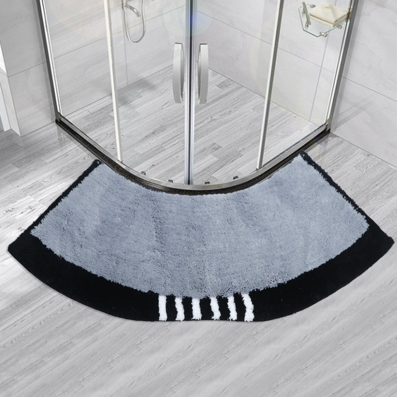 Non-Slip Fan-Shaped Bath Mat for Shower Room Door