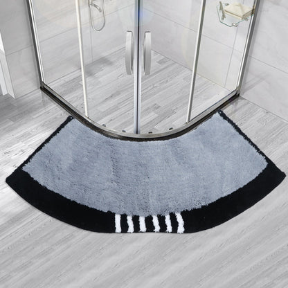 Non-Slip Fan-Shaped Bath Mat for Shower Room Door