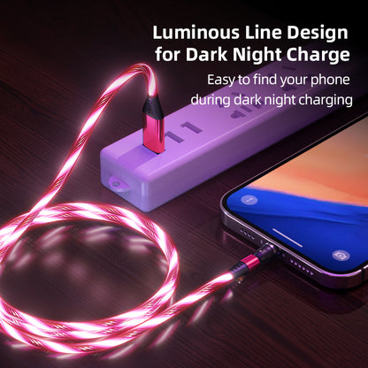 Buy 540° Rotating Luminous Magnetic Fast Charge Cable for Mobile