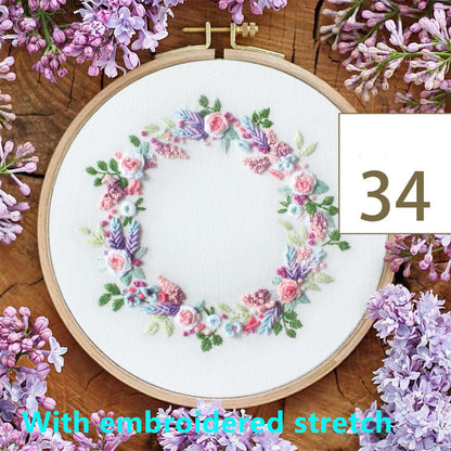 Handmade DIY Embroidery Kit Complete Craft Set for Beginners
