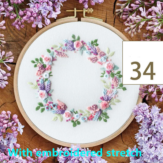 Handmade DIY Embroidery Kit Complete Craft Set for Beginners