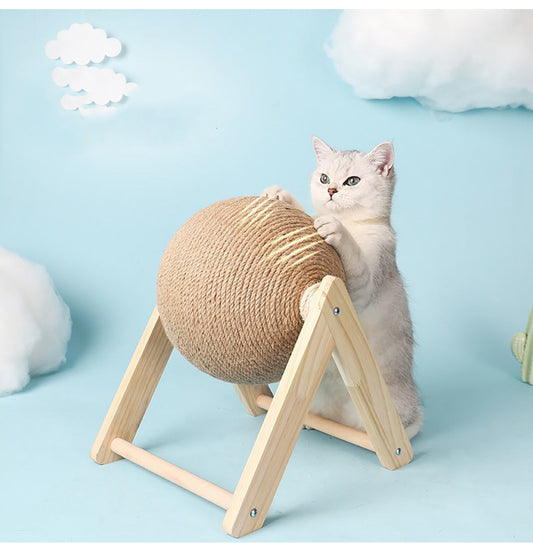 Buy Premium Vertical Sisal Cat Toy With Hanging Catch Ball