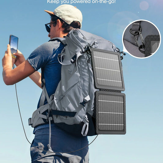 10W Fast Solar Charging Panel with USB-A for Outdoor Power