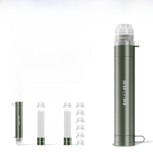 Portable Outdoor Water Purifier with Direct Drink Filter