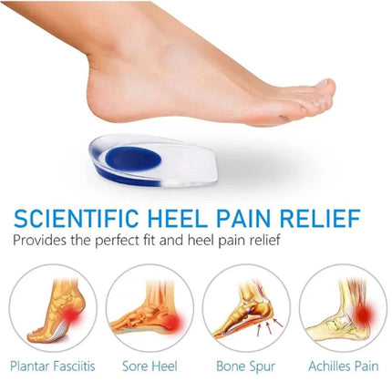 Soft Silicone Gel Insoles for Men & Women Comfort