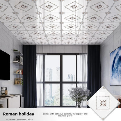 Thickened Ceiling Sticker Wallpaper for Bedroom Home Decor