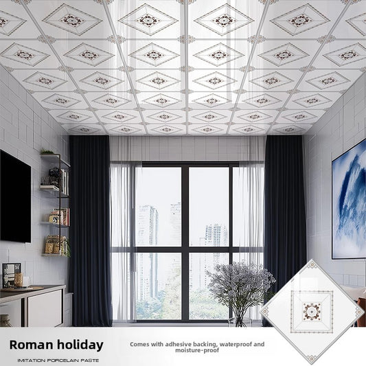 Thickened Ceiling Sticker Wallpaper for Bedroom Home Decor