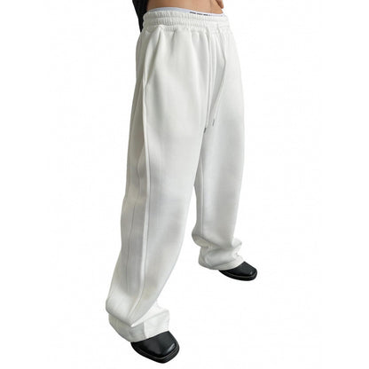 Buy Men’s Drawstring Waist Wide-Leg Loose Pants for Comfort