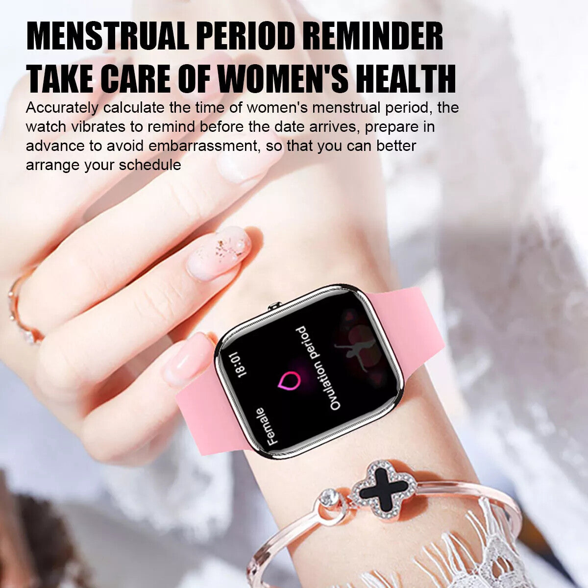 Smart Watch Women Fitness Tracker Blood Pressure Heart Rate Sport Watches UK