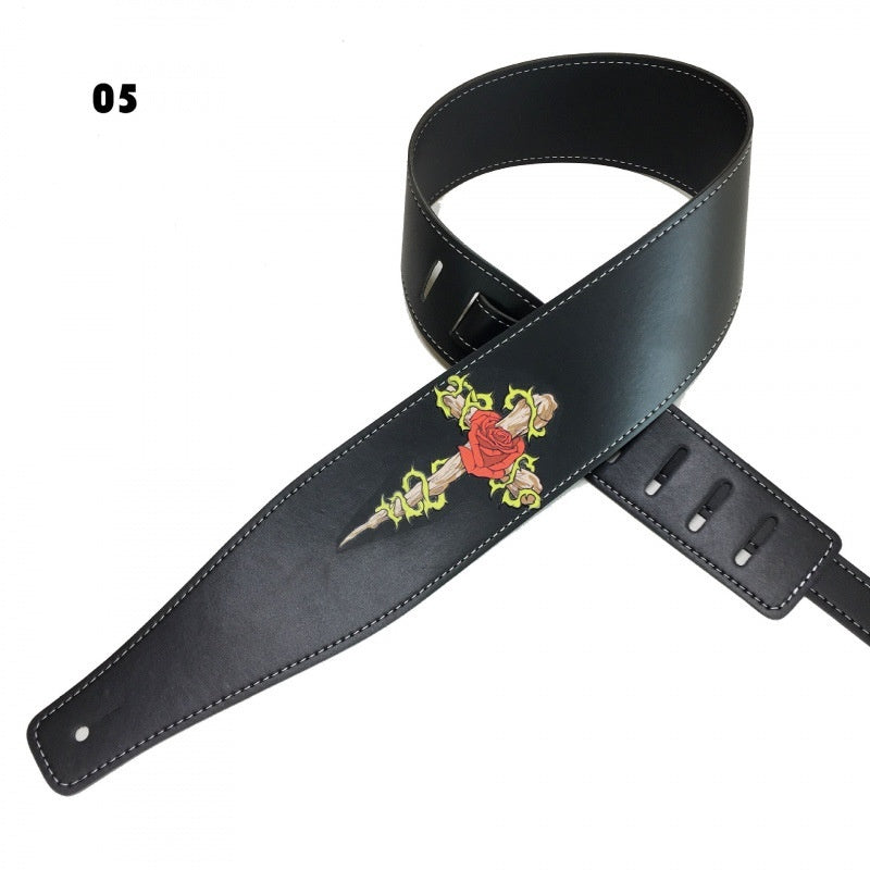 Buy Color Printing Folk Guitar Shoulder Strap Musical Accessory