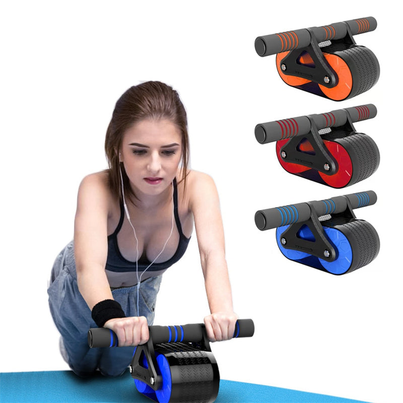 Buy Automatic Rebound Double Wheel Ab Roller for Men Women Gym