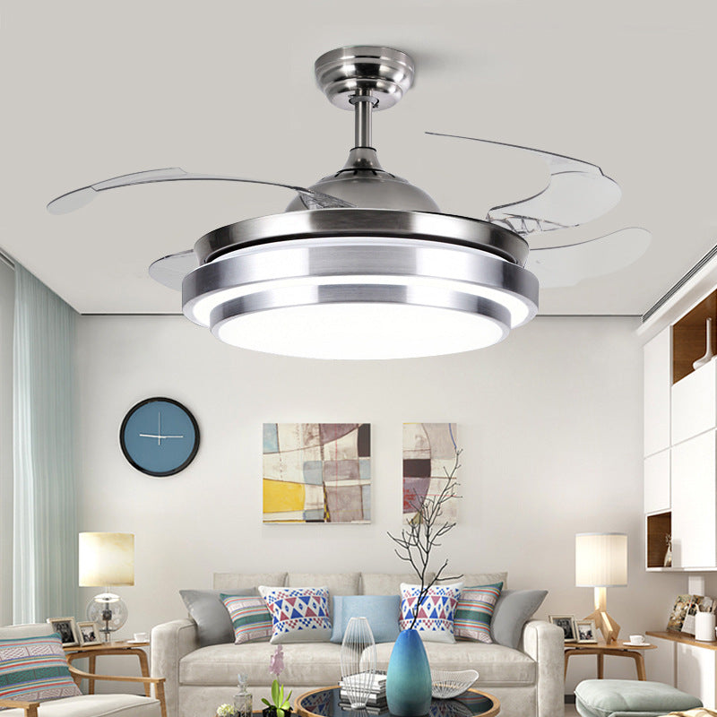 Integrated Ceiling Fan with Light for Bedroom and Living Room