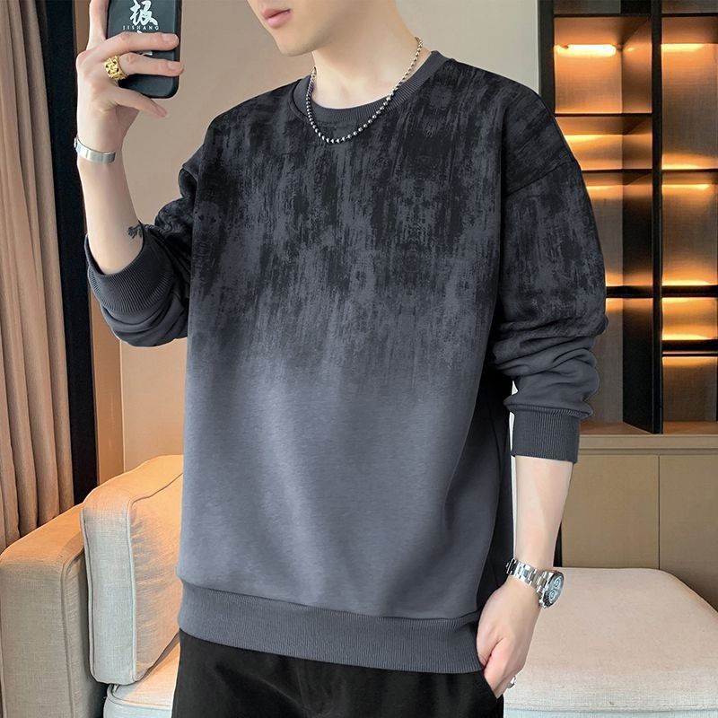 New Tie Dye Crew Neck Hoodie for Men – Stylish Everyday Wear