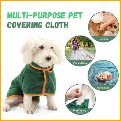 Buy Waist-Wrapped Microfiber Pet Bathrobe Super Absorbent Towel