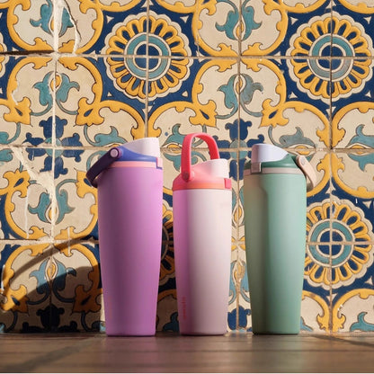 Stainless Steel Insulated Cup with Straw and Handle
