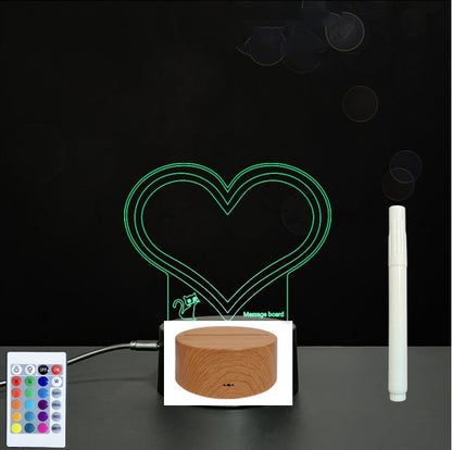3D Acrylic Handwriting LED Message Board for Creative Decor