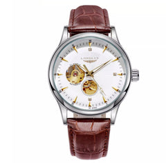Silver case white dial