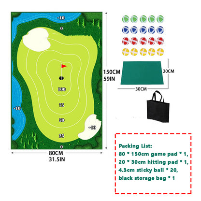 Golf Swing Training Mat for Parent-Child Practice Swing Path