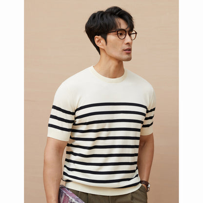 Buy Fashionable Men’s Crew Neck Casual Short Sleeve Shirt.