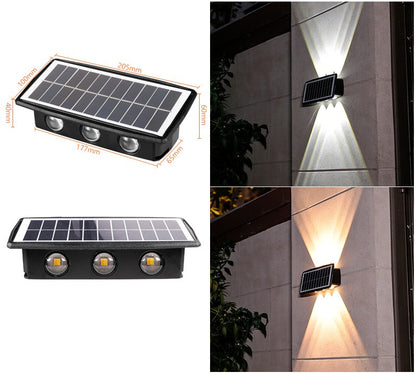 Buy Solar Outdoor Light with 18650 Battery & Color LED Mode