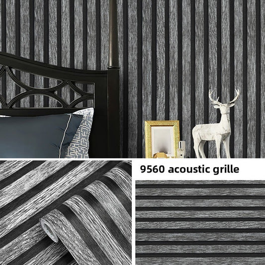 Imitation Grille Background Wall Wallpaper for Home Decor