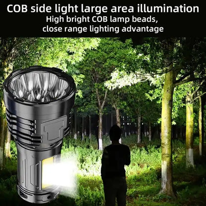 30W Super Bright LED Torch USB Rechargeable Flashlight Pro