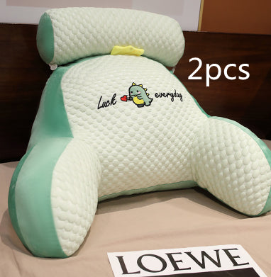 Sofa Fluffy Cushion Triangle Reading Backrest Pillow Comfort