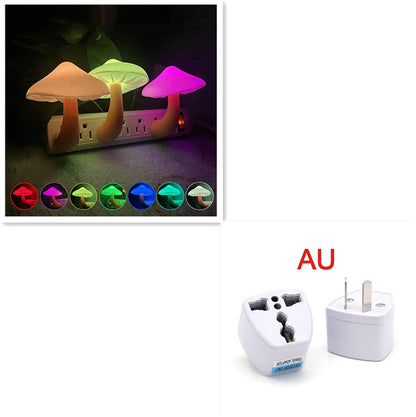 Buy LED Night Light Mushroom Lamp – Wall Socket Warm White Light