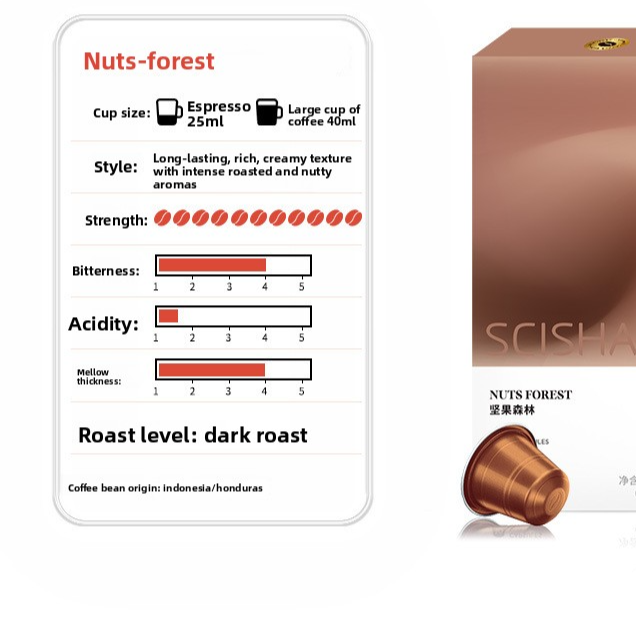 Swiss Imported Coffee Capsules for Nespresso Machines Pack