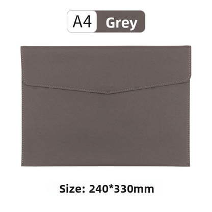 A4 Leather Document Bag with Magnetic Closure