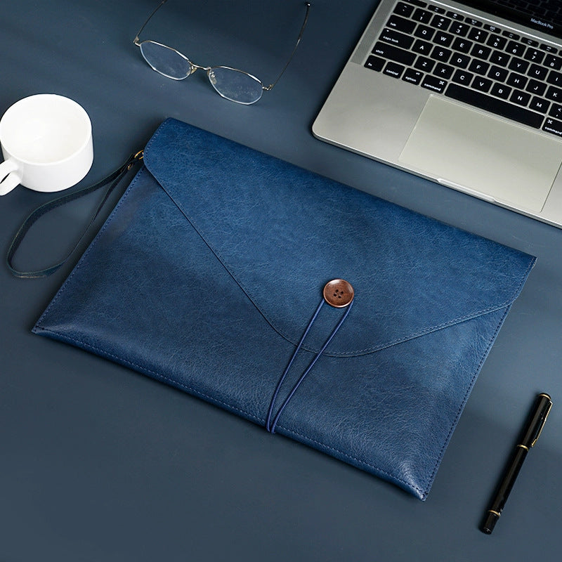 A4 Leather Document File Folder