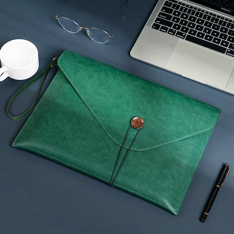 A4 Leather Document File Folder