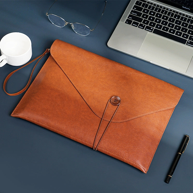 A4 Leather Document File Folder