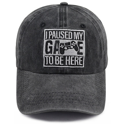 2pcs Adjustable Embroidered Gamer Baseball Cap for Men Women