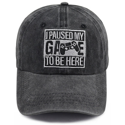 2pcs Adjustable Embroidered Gamer Baseball Cap for Men Women