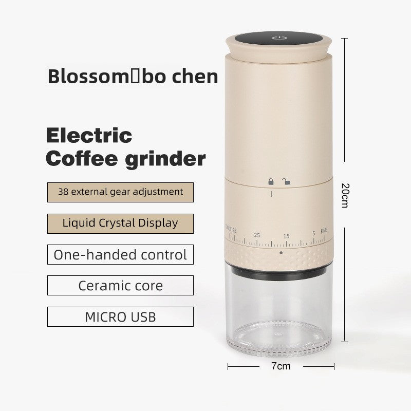Portable Electric Coffee Grinder USB Charging Convenience