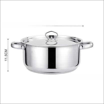 Stainless Steel Cookware Set 15-Piece Kitchen Pots & Pans