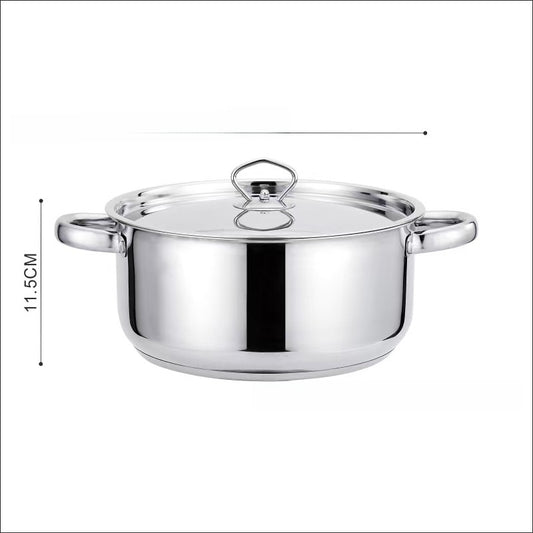 Stainless Steel Cookware Set 15-Piece Kitchen Pots & Pans