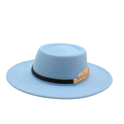 Retro AutumnWinter Wide-Brimmed Wool Jazz Hat for Winter