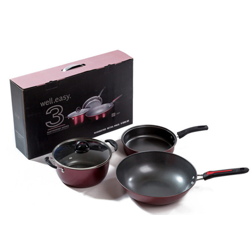 Nonstick Cookware Set Durable Pots and Pans for Home Meals