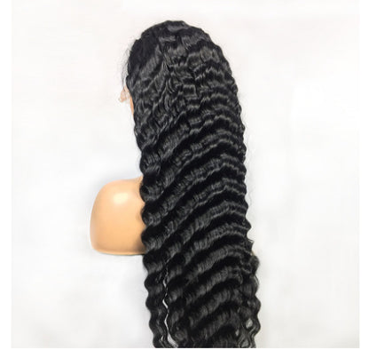 Human Hair Deep Wave Lace Frontal Wigs 13x4 28 & 30 Inch