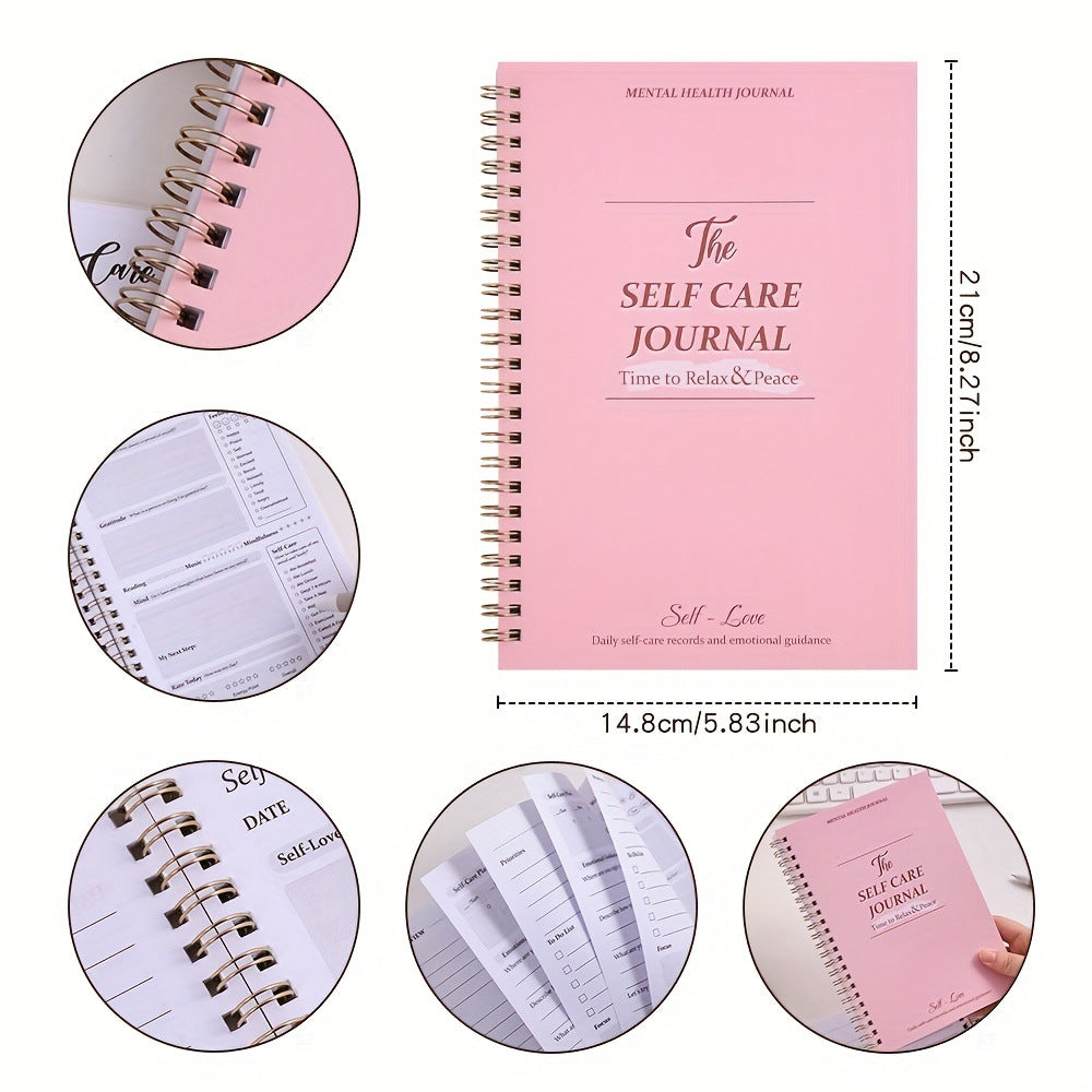A5 Self-Care Diary Planner with Prompts